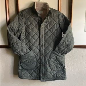Vent D'ouest par Le Minor Quilted Green Jacket